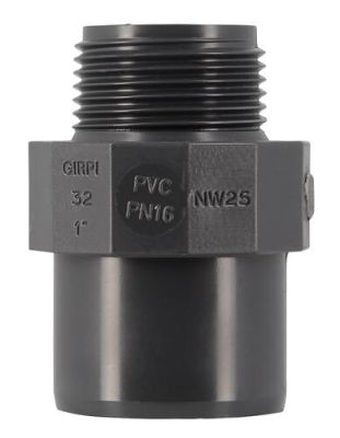 Embout pres.pvc nicoll 32/40fm- 1"m