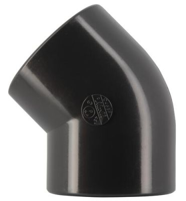 Coude pres.pvc nicoll 63/45?ff c463f