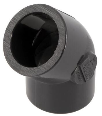 Coude pres.pvc nicoll 25/45?ff c425f