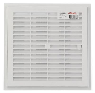 Grille carre f214 pvc nicoll 200 reg