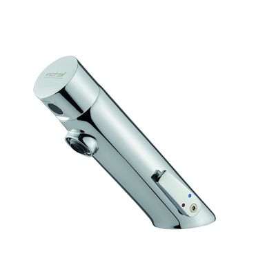 Mitigeur chromé lavabo électronique infrarouge. Alimentation piles fournies