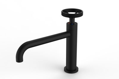 Mitigeur type industriel pour lavabo HANUM noir - sans vidage