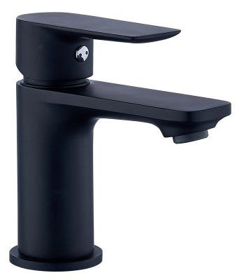 Mitigeur pour lavabo Jezioro noir - vidage clic-clac ABS coupelle métal assortie