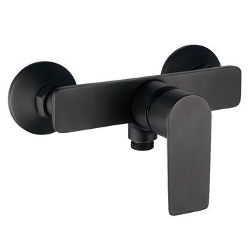 Mitigeur pour douche noir JEZIORORO - poignée verticale