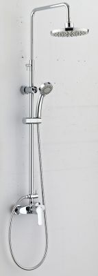 Système de douche mécanique. Pomme dedouche de 207mm ABS. douchette 3 jets