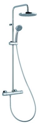 Colonne de douche. Mitigeur thermostatique. Pomme de douche 200mm ABS.