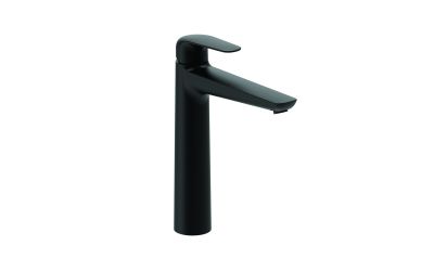 Mitigeur haut pour lavabo PACTnoir - vidage clic-clac ABS NF