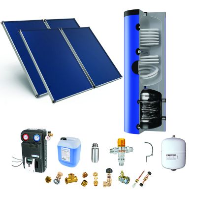 Pack solaire ASTREA SSC Ithéon : ballon double cuves - fixation toiture tuiles