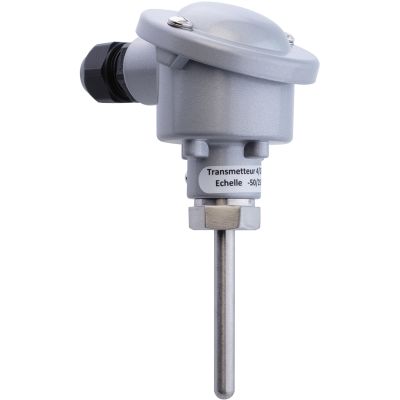 Sonde 2 fils 4-20mA -50/250°C Plge 50mmConvertisseur PT100 -> boucle courant