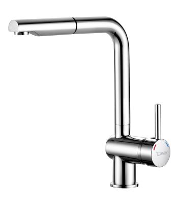 Mitigeur avec bec extractible pour évier. TANER chromé