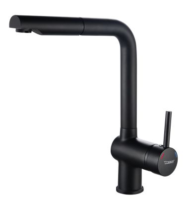 Mitigeur avec bec extractible pour évier. TANER noir
