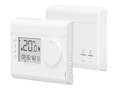 Thermostat d'ambiance Hebdo radio+5°Cà +30°C, radio, à piles