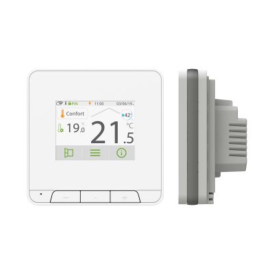 Thermostat connecté blanc filaire