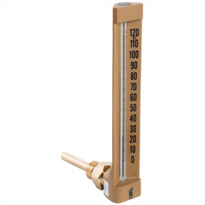 Thermomètre Indus. Equerre L.150 plongeur 63 composite en ABS plage 0/120°C