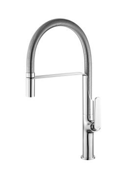 Mitigeur avec bec flexible pour évier. TUBIG chromé