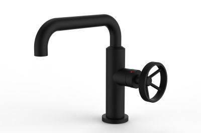 Mitigeur type industriel pour lavabo VATURA noir - sans vidage