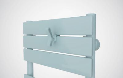 Patère papillon pour sèche-serviettes lames plates Vert d'eau
