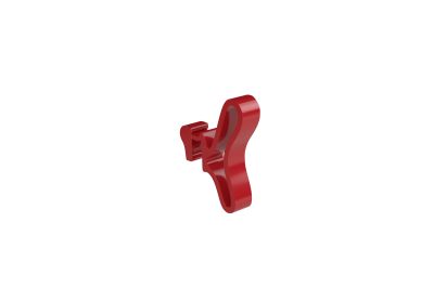 Patère papillon rouge passion pour sèche-serviettes lames plates