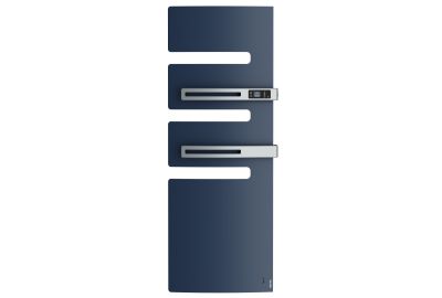 Radiateur sèche-serviettes connecté Serenis Premium mât gauche 1750W Bleu Prof