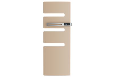 Radiateur sèche-serviettes connecté Serenis mât droite 1750W Beige