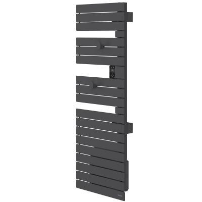 Sèche-serviettes connecté Nefertiti mât à droite 750W anthracite