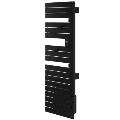 Sèche-serviettes connecté Nefertiti mât à droite 750W noir