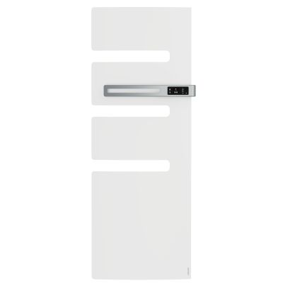 Radiateur sèche-serviettes connecté Serenis mât droite 1750W Blanc