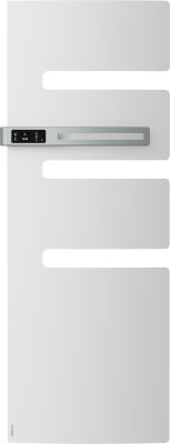 Radiateur sèche-serviettes Serenis mât gauche 750W Blanc Carat