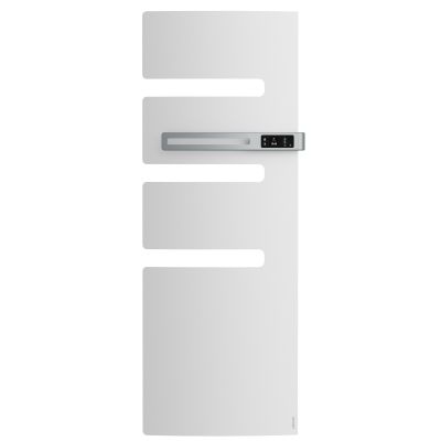 Radiateur sèche-serviettes Serenis mât droite 750W Blanc Carat