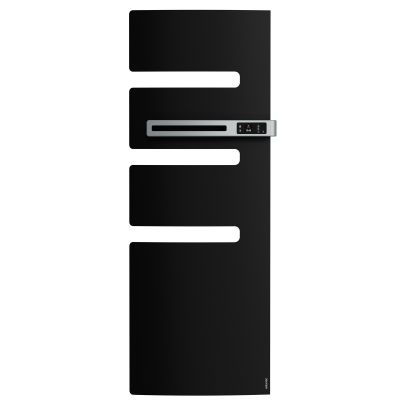 Radiateur sèche-serviettes connecté Serenis mât droite 1750W Noir