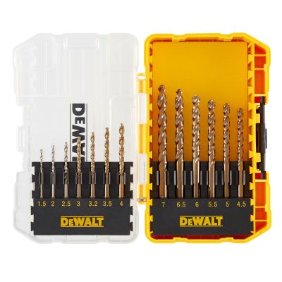 Petit coffret TOUGHCASE 13 pièces : Forets métal dimensions : 1.5mm x1, 2mm x1, 2.5mm x1, 3mm x1, 3.2mm x1, 3.5mm x1, 4mm x1, 4.5mm x 1, 5mm x1, 5.5m