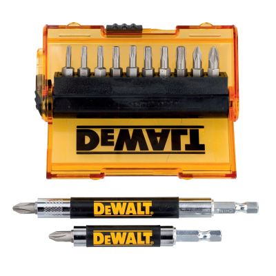 Coffret de 14 pièces avec embouts de vissage 25mm: Ph1, Ph2 x 2, Pz2, T10, T15 x 2,T20 x 2, T25 x 2, T30 + 2 Porte-embouts magnétiques 85mm et 125mm,