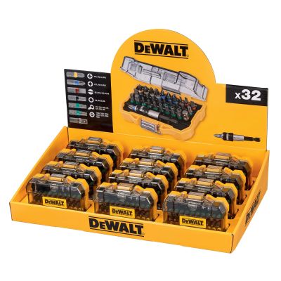 Coffret de 32 pièces avec embouts 25mm: Pz2x2,Pz3x1,Ph1x1,Ph2x2,Ph3x1,Pl3x1,Pl4x1,Pl5x1, Pl6.5x1, T10x1,T15x1,T20x1,T25x1, T27x1, T30x1, T40x1,H3x1,H4