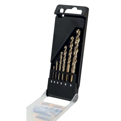 Coffret plastique de 6 forets métal Extreme Cobalt HSS-CO long: 24-72mm, diam: 2, 3, 4, 5, 6, 8mm