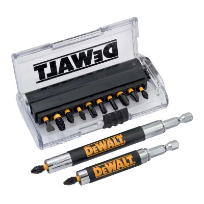 Coffret 14 pièces avec embouts de vissage Impact Torsion 25mm : Ph1, Ph2, Ph3, Pz1, Pz2 x 3, Pz3, Pl6, T20, T25, T30 + 2 Porte-embouts magnétiques 85