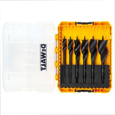 Coffret TOUGHCASE de 6 mèches à bois 3 pointes Extreme diamètres : 13, 16, 20, 22, 25, 32mm