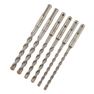 Pack de 6 forets SDS-Plus Ø : 6mm (x2), 8mm (x2); 10mm (x2)