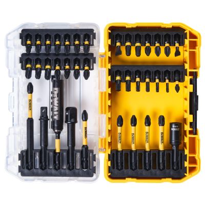 Petit coffret TOUGHCASE 38 pièces :Embouts 25mm: Ph2 x3, Ph3 x2, Pz1 x1, Pz2 x11, Pz3 x3, Pl6 x1, Pl6-8 x1, T10 x1, T15 x1, T20 x1, T25 x1, T30 x2 Em
