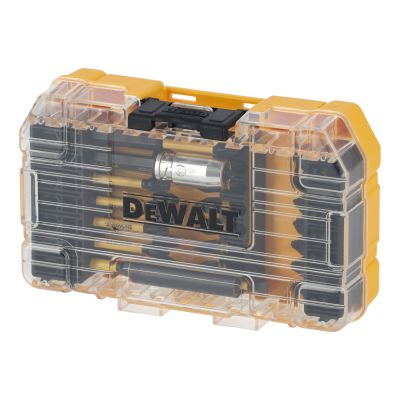Petit coffret TOUGHCASE 37 pièces : Embouts 25mm: Ph1 x1, Ph2 x3, Ph3 x1, Pz1 x2, Pz2 x8, Pz3 x3, Pl4-6 x1, T20 x1, T25 x1, T25 sécurité x1 Embouts fl