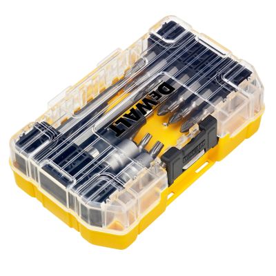 Petit coffret TOUGHCASE 40 pièces : Embouts 25mm: Ph1 x1, Ph2 x2, Ph3 x2, Pz2 x6, Pz3 x3, T10 x1, T15 x2, T25 x2, T30 x2 Embouts 50mm: Ph1 x1, Ph2 x2,