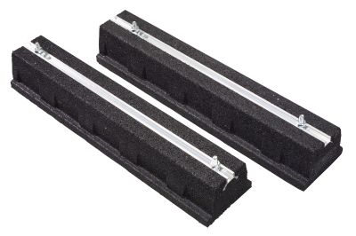 Supports sol caoutchouc noirs pour chauffe-eau thermodynamique
