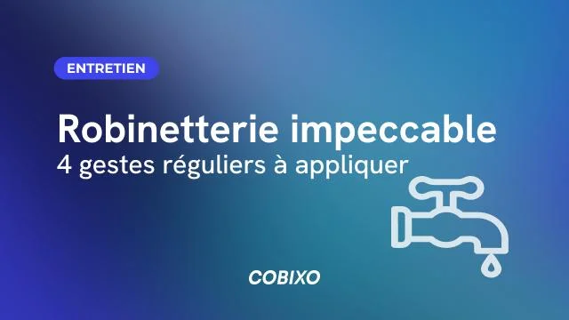Bien entretenir sa robinetterie